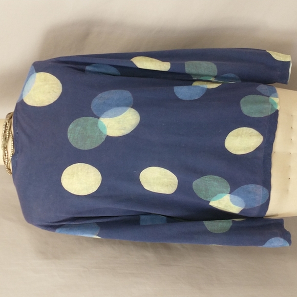 Italian Luxury Brand in bed with you Cashmere Lite Sweater Polka Dot Top Soft XL - Picture 3 of 10